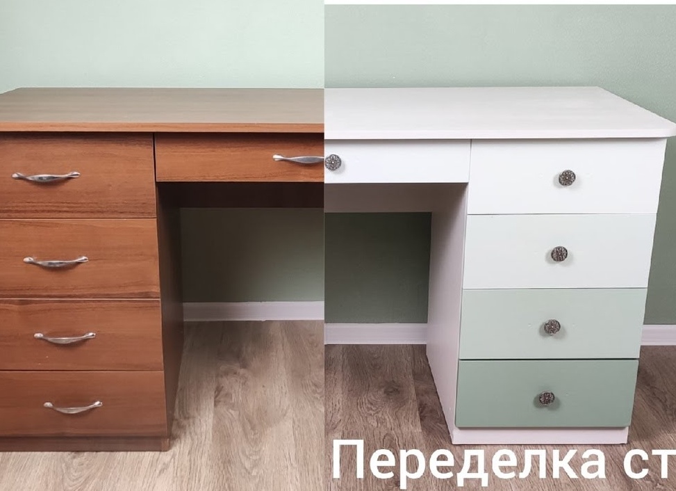 Переделал старый кухонный стол своими руками. Показывю как дешево отреставрировать и отремонтировать старый стол