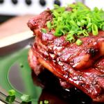 Baked pork ribs in the oven
