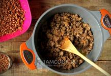 Recipe for cooking buckwheat in a frying pan with minced meat