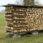Si të palosni një grumbull druri të rrumbullakët