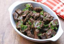 Stewed beef heart: step by step with photos Servings of stewed heart with vegetables