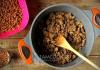 Recipe for cooking buckwheat in a frying pan with minced meat