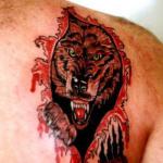 Tatuazhi i ujkut dhe kuptimi i tij