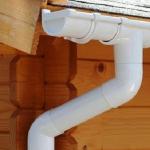 How to install roof drains Draining rainwater from the roof
