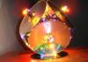 Punime dore DIY për shtëpinë: abazhur, llamba dhe kurora Si të bëni një llambë nga një kurorë e pemës së Krishtlindjes