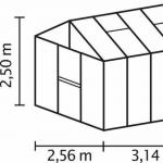 La altura óptima de un invernadero es de 3 metros de ancho.