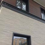 Fiber cement panel for house exterior