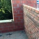 The technology of laying brick partitions