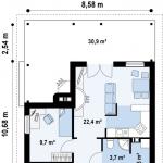 Plán jednoposchodového domu: možnosti pre hotové projekty s príkladmi fotografií