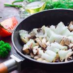 Making a salad at home for my husband